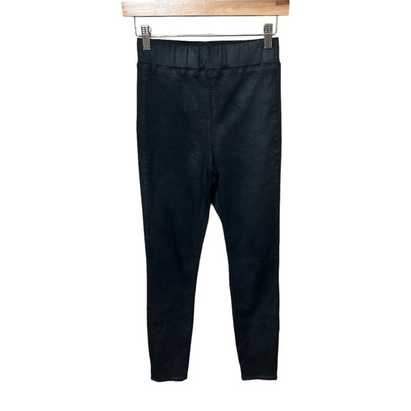 EUC- L’Agence Rochelle Coated Jeans - black size Medium - Picture 7 of 7